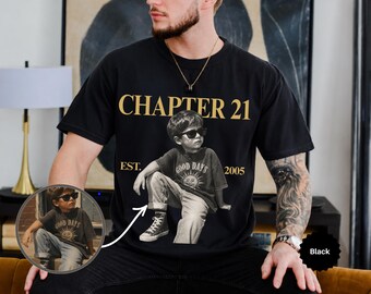 Camiseta personalizada con foto del capítulo, camiseta personalizada de estilo vintage Comfort Colors