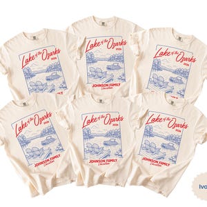 Comfort Colors® Custom Lake Crew Shirt , Family Lake Trip Shirt, Personalized Lake Vacation Tee, Summer Lake House Family Reunion Tee