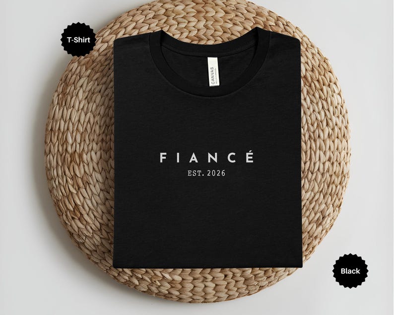 Sudaderas personalizadas para novios, camiseta de compromiso personalizada, futuros esposos, regalo de compromiso, regalo para la prometida, novio y novia imagen 8