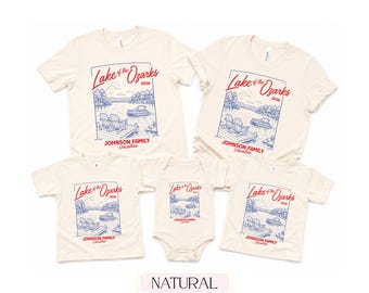 Camiseta personalizada para vacaciones familiares en el lago, camiseta personalizada para acampar en el lago, camisetas familiares de cumpleaños.