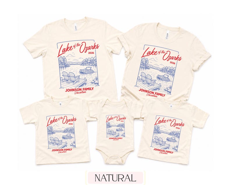 Personalized Lake Family Vacation Shirt, Custom Lake Camping Tee, Birthday Family Shirts