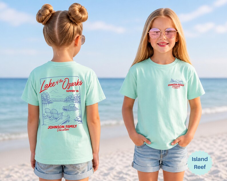 Camiseta personalizada para vacaciones familiares en el lago, colores cómodos, camiseta personalizada para la vida en el lago, camiseta de viaje grupal a juego con el nombre de la familia, camiseta de vacaciones imagen 12
