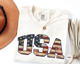 USA Flag Shirt, 4th of July Shirt, Usa Shirt, Big USA Tshirt, USA Comfort Colors Shirt, Comfort Colors Usa Flag Tee, Usa Comfort Colors Tee
