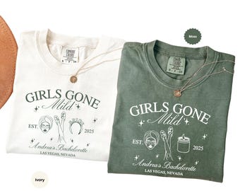 Comfort Colors® Girls Gone Mild, Custom Bachelorette Shirt Spa Party PJS Weekend Girls Night, Slumber Bachelorette Tee, Gift for Bridesmaids