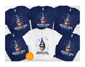 Funny Birthday Shirt, 30th Birthday Photo Shirts, Matching Birthday Party Group Shirt, Custom Face Birthday Shirt, Birthday Photo Name Shirt
