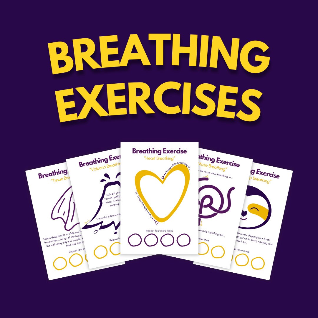 Printable Breathing Exercises Etsy Printable Breathing Exercises Etsy
