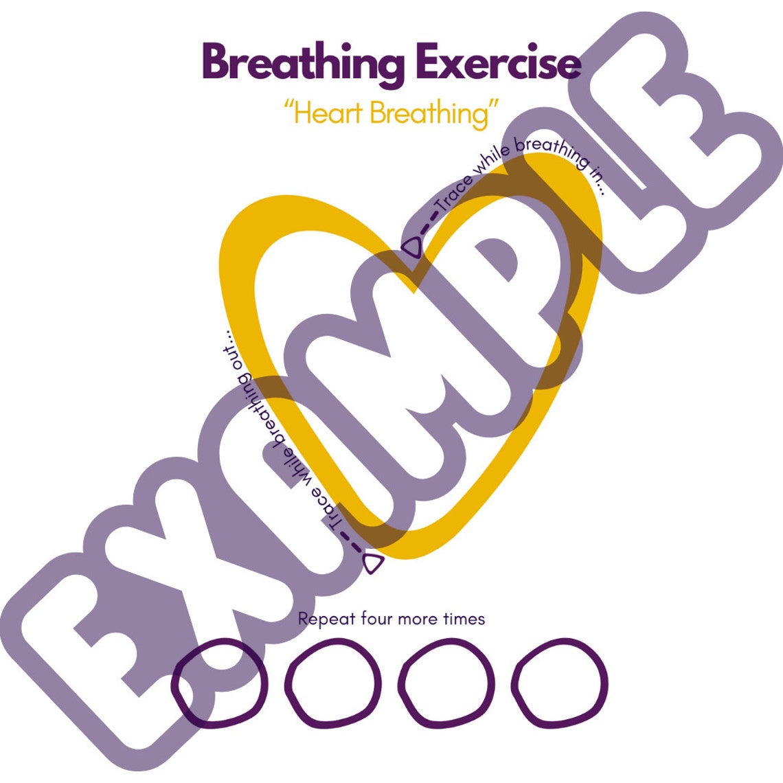 Printable Breathing Exercises - Etsy