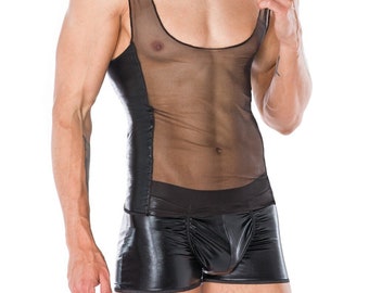 Mens Tank Top and Briefs Set