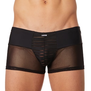 Mens Boxer Shorts in Mesh and Opague