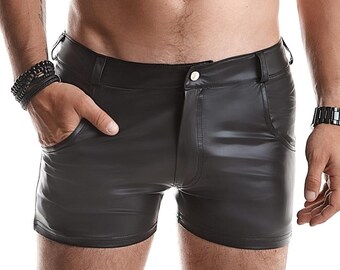 Mens Shorts Matte Wetlook