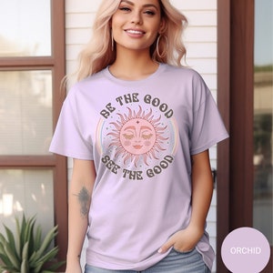 Hippie Boho Shirt Comfort Colors Trendy Hippy Boho Sun Moon TShirt Boho Gift For Her Vintage Womens Boho T-Shirt