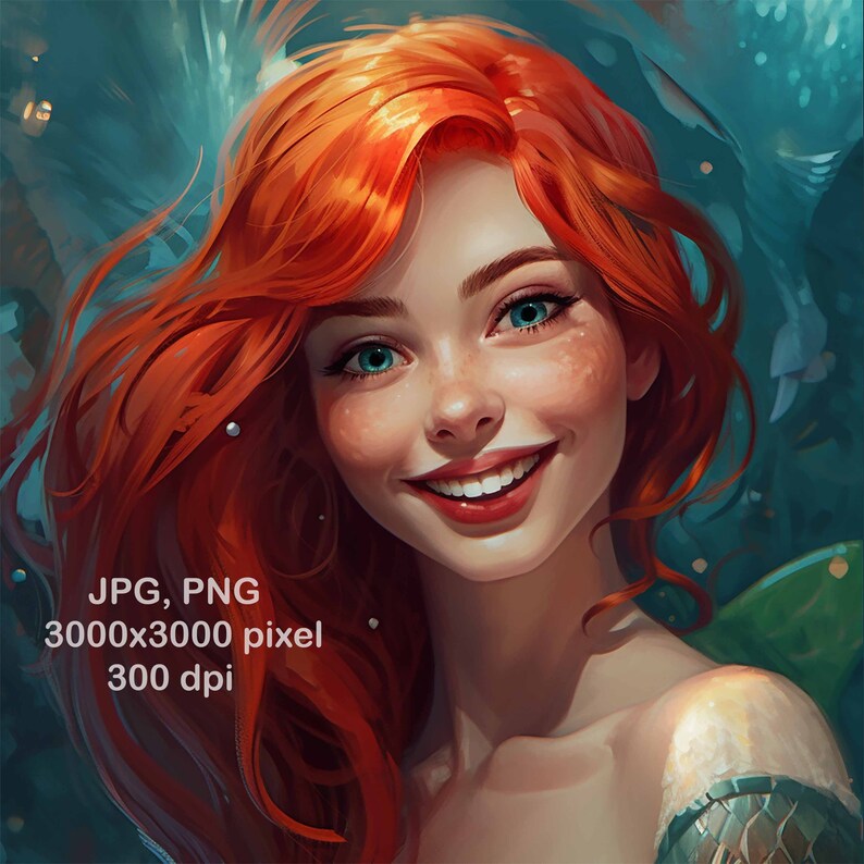 Mermaid Png Clipart Png Mermaid Clipart Mermaid Printable - Etsy