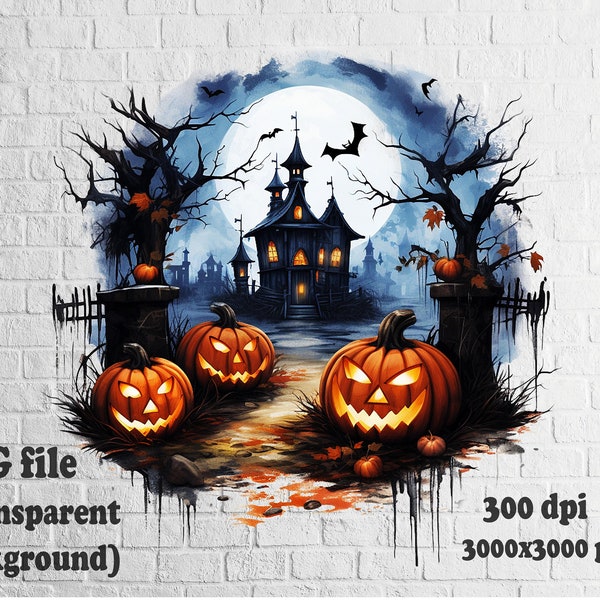 Halloween png, Witch Clipart, horror png, Scary Watercolor Clipart, Gothic png, Paper Crafts, Scrapbook, Witchy Halloween PNG, witchcraft