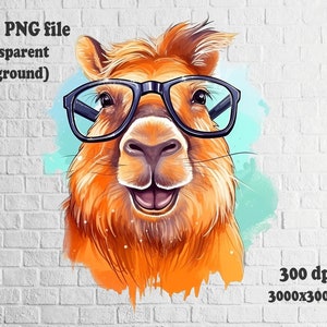 Capybara png, Capybara art, Sublimation design, Sublimation png, Happy png, Space Png, Digital Download , Instant Download, JPG file