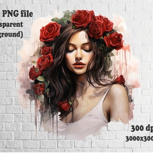 Vrouw png, Aquarel png, bloed png, Witches Graphics, Paper Crafts, Scrapbook, Witchy Halloween PNG, Meisje png, Sublimatie png
