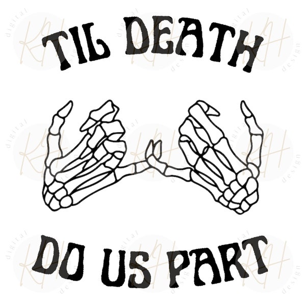 Til' Death Do Us Part, Emo Wedding Shirts, Goth Alt Wedding, Halloween Wedding Shirt, Rock n Roll Wedding, Rocker Bride Shirt