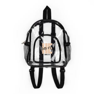 Clear Stadium Backpack: Stylish Clear Bag for Concerts, Sports, Festivals, & Everyday Use - Perfect Gift for Students
