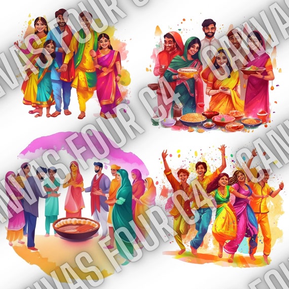 Indian Festival Drawing Picture - Drawing Skill