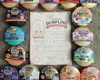Physical Birth Certificate Authentic RMS Sealed Mystery Dumpling Squishies Viral Rare All New Editions