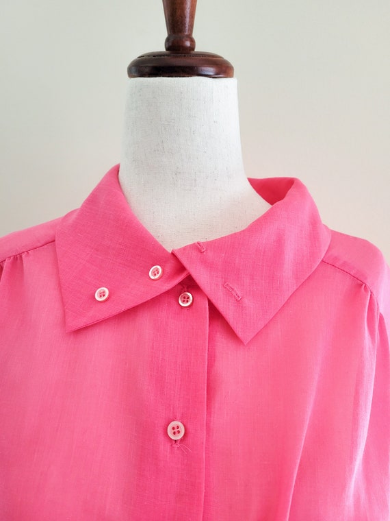 Vintage 60s Ship N Shore Pink Blouse - image 4