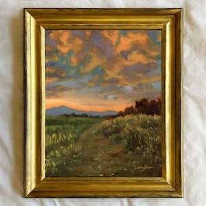 Mountain Painting Print, Mountain Sunset Painting, Blue Ridge Mountains Painting Print, North Carolina Art, Appalachian Trail Art