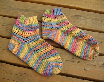 CROCHET PATTERN, Crochet Socks Pattern,  Crocheted Socks