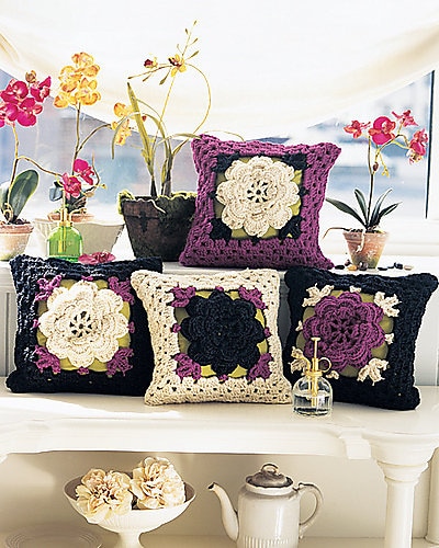 30 Flower Pillow Crochet Patterns for Cozy, Giftable Home Décor 23 Blooming Flowers Pillow Crochet Pattern