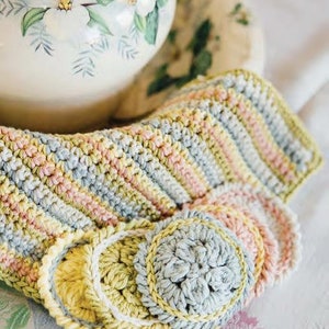 CROCHET PATTERN, Face Scrubbies and Wash Cloth Pattern, Crochet Spa Set Pattern, Reusable Scrubbies, Scrubby Pattern Crochet