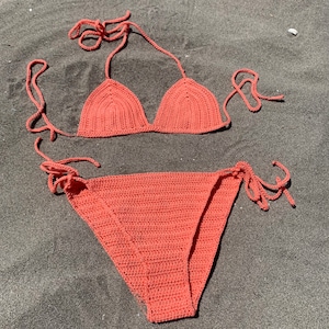 CROCHET PATTERN, Crochet Bikini Set Pattern, Classic Bikini, Two Piece Swimsuit Crochet Pattern, Beach Swimwear PDF Instructions with Photos