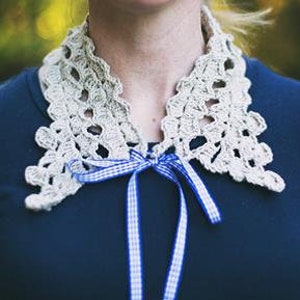 CROCHET PATTERN, Vintage Collar, Crochet Collar Pattern, Lace Collar Pattern