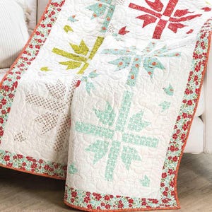 QUILT PATTERN, Stars afghan quilt pattern, Vintage quilt pattern, Patchwork quilt pattern, Bedding Quilt