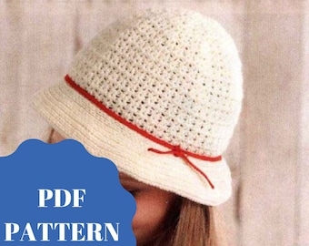 CROCHET PATTERN, Crochet Bucket Hat, 3 SIZES, Crochet Bucket Hat Pattern, Crochet Sun Hat, Crochet Summer Hat Patterns , Vintage Hat Pattern