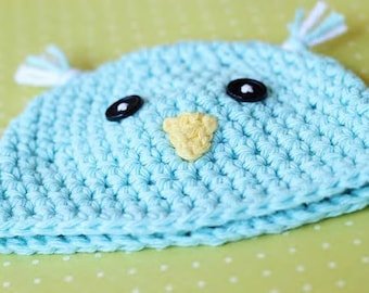 CROCHET PATTERN, Chicken Crochet Hat Pattern, Baby Hat Pattern Crochet, Crochet Beanie Hat Pattern, Chick Hat Pattern