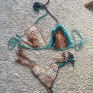 CROCHET PATTERN, Brazilian Bikini Set Pattern, Classic Bikini, Two Piece Swimsuit Crochet Pattern, String Bikini pdf pattern