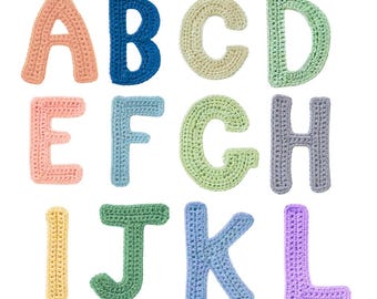 CROCHET PATTERN, Alphabet PATTERN, Crochet Letters Pattern,  Alphabet Applique, Letters Applique