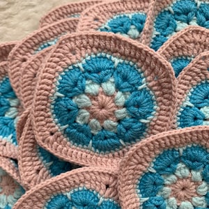 CROCHET PATTERN,  African Flower Crochet Pattern, African Flower Granny Square Pattern, Step-by-Step Tutorial With Pictures, Crochet Square
