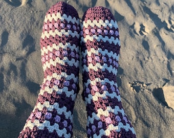 CROCHET PATTERN, Crochet Socks Pattern, Granny Socks Pattern, Crocheted Socks