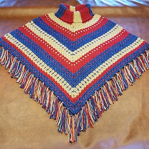 CROCHET PATTERN, Cozy cowl neck poncho pattern, Easy poncho pattern, Crochet poncho pattern