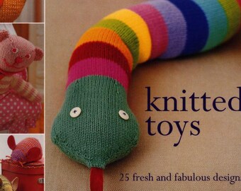 KNITTING PATTERN, Knit Toy Patterns, PDF Scan of Vintage Magazine for 25 Knit Toys Patterns