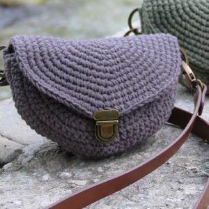 CROCHET PATTERN, Crochet Tote Pattern, Easy Tote Pattern, Crochet Moon Bag Pattern, Crochet Crossbody Bag Pattern, Crossbody bag pattern pdf