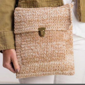 CROCHET PATTERN, Messenger Bag Crochet Pattern, Crochet Bag Pattern, Easy Tota Pattern, Sling Bag Pattern