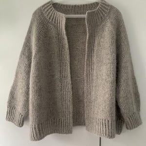 MODELLO LAVORAZIONE A MAGLIA, Modello per cardigan in mohair, Modello per cardigan in mohair, Modello per cardigan