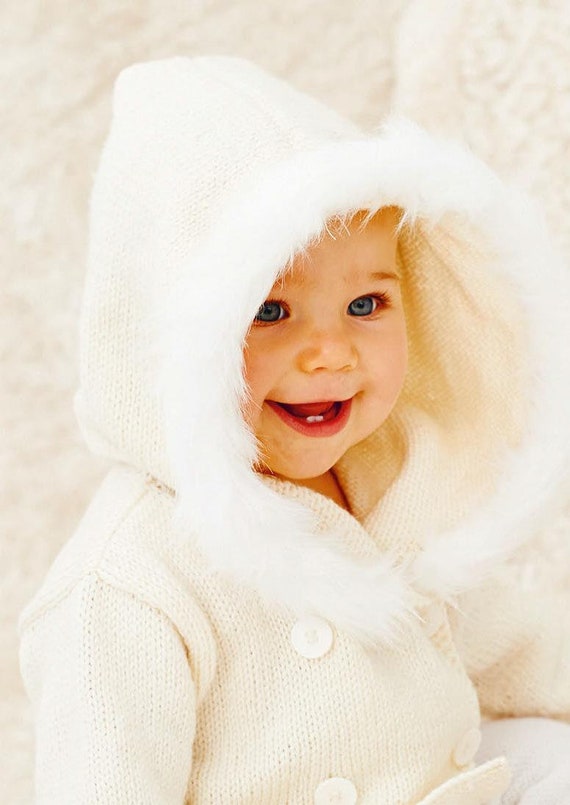 Modello di maglia PDF, modello di maglia per cardigan per bambini