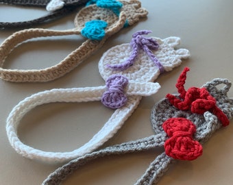 CROCHET PATTERN, Crochet bookmark pattern cat, easy bookmark pattern, cat bookmark pattern, kitten bookmark pattern