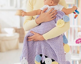 CROCHET PATTERN, Quick and Easy Crochet Baby Blanket Pattern