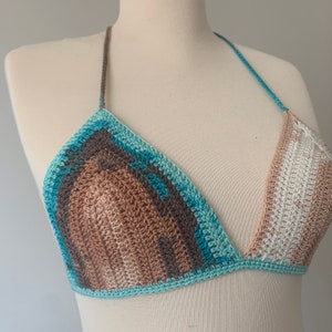 CROCHET PATTERN, Bikini Top Crochet Pattern, Easy Top Pattern, Basic Crochet Bralette Pattern, Beginner Crochet Top, Crochet Bra Pattern