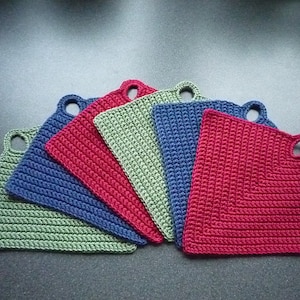 CROCHET PATTERN, Super easy potholder pattern, beginners crochet pattern
