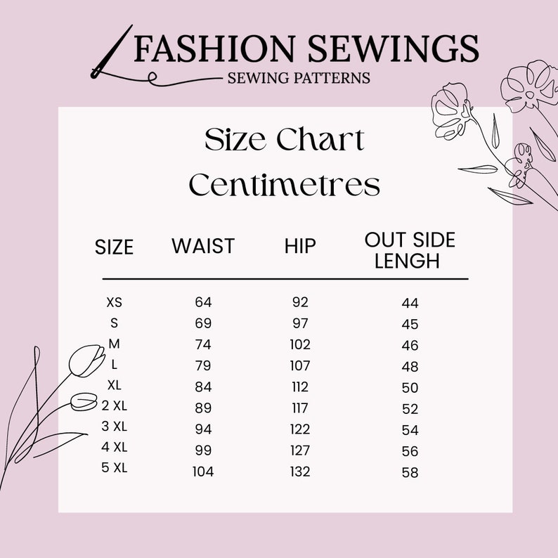 Oversize T-Shirt & Cycle Shorts Sewing Pattern: Women's Sizes XS-3XL (PDF Pattern) image 3