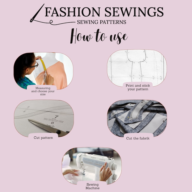 Oversize T-Shirt & Cycle Shorts Sewing Pattern: Women's Sizes XS-3XL (PDF Pattern) image 7