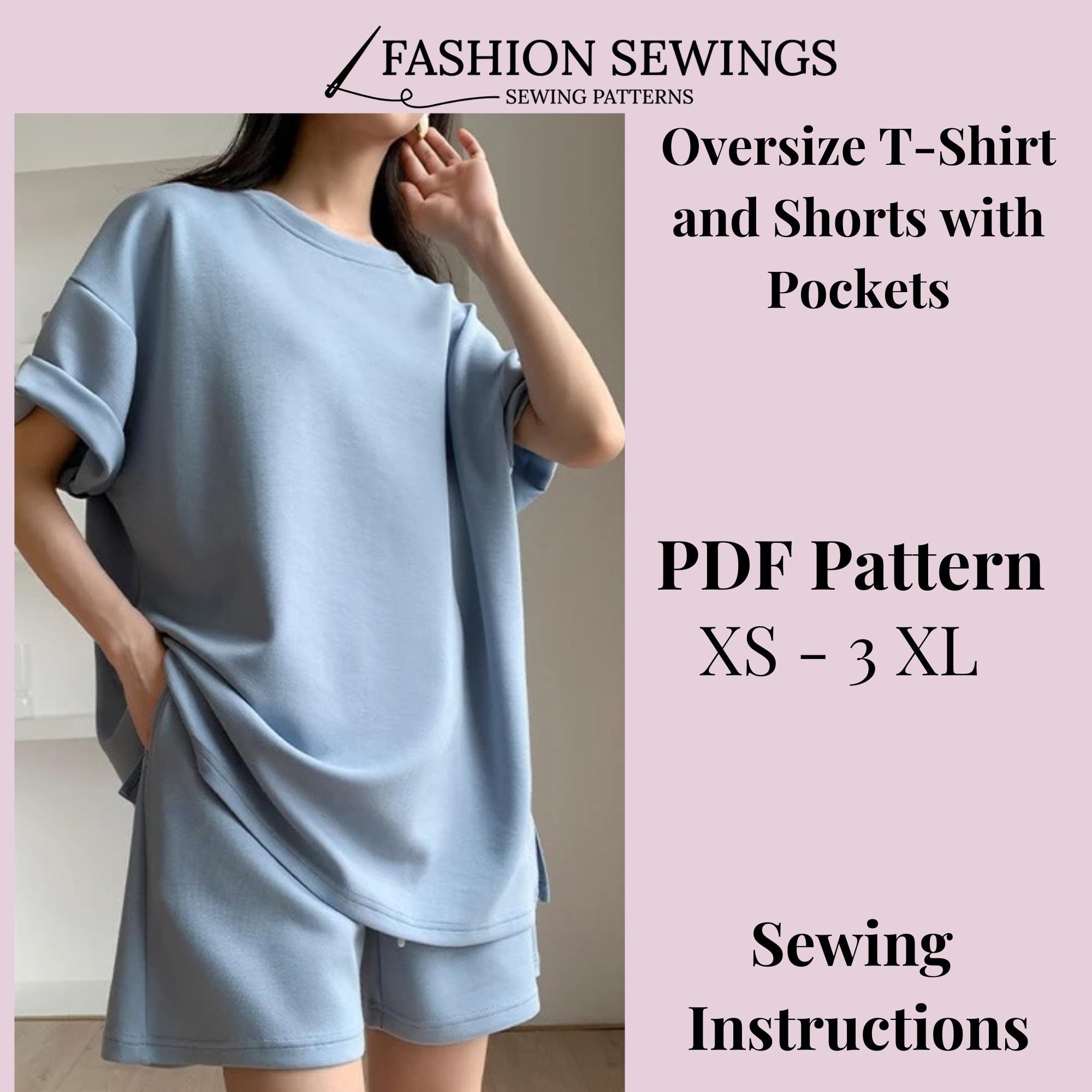 Sewing Pattern Short T Shirt Nightie Kwik Sew 3552 Sleep Shirt And